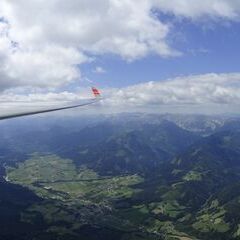 Flugwegposition um 12:17:09: Aufgenommen in der Nähe von Gemeinde Turnau, Österreich in 2262 Meter